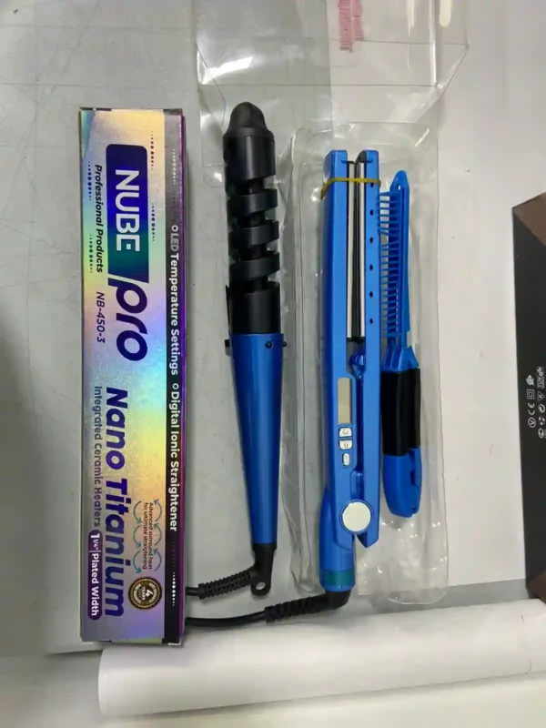 Combo Rizadora + Plancha Nano Titanium 2 en 1
